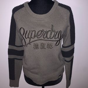 Superdry Moto Sweater (Green/Black)